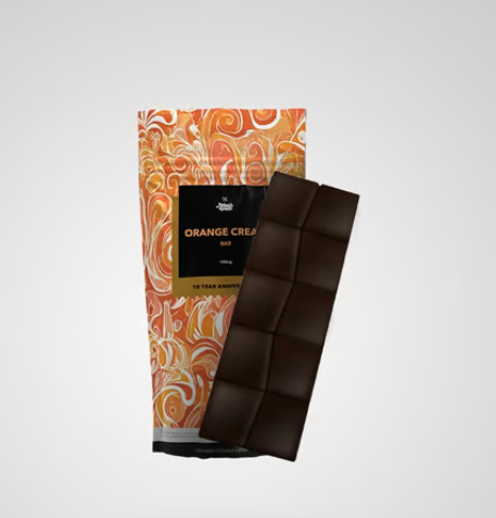 Orange  - Dark Chocolate Bar - 100mg (10pk)