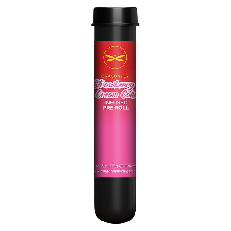 Dragonfly - Infused Preroll - 1.25g - Strawberry Cream Cake