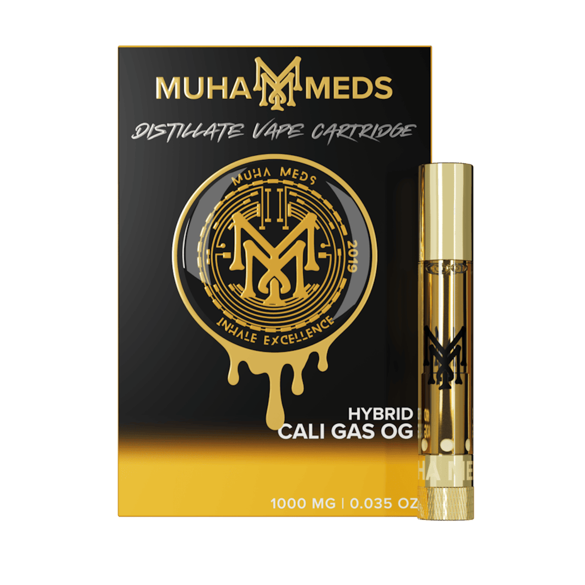 Muha Meds | Cali Gas OG - Hybrid 510 Cart | 1g
