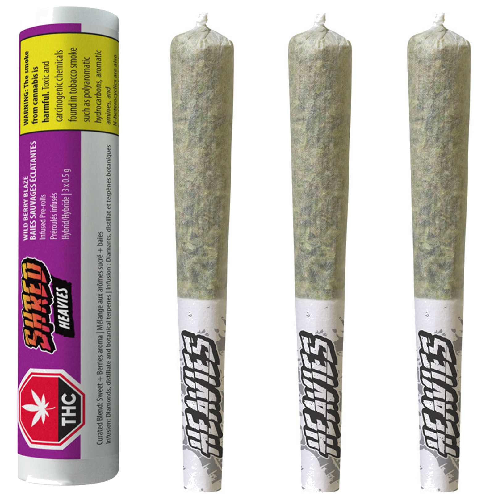 Gnarberry Heavies - Disty & Diamonds Infused Pre-Roll | 3x0.5g
