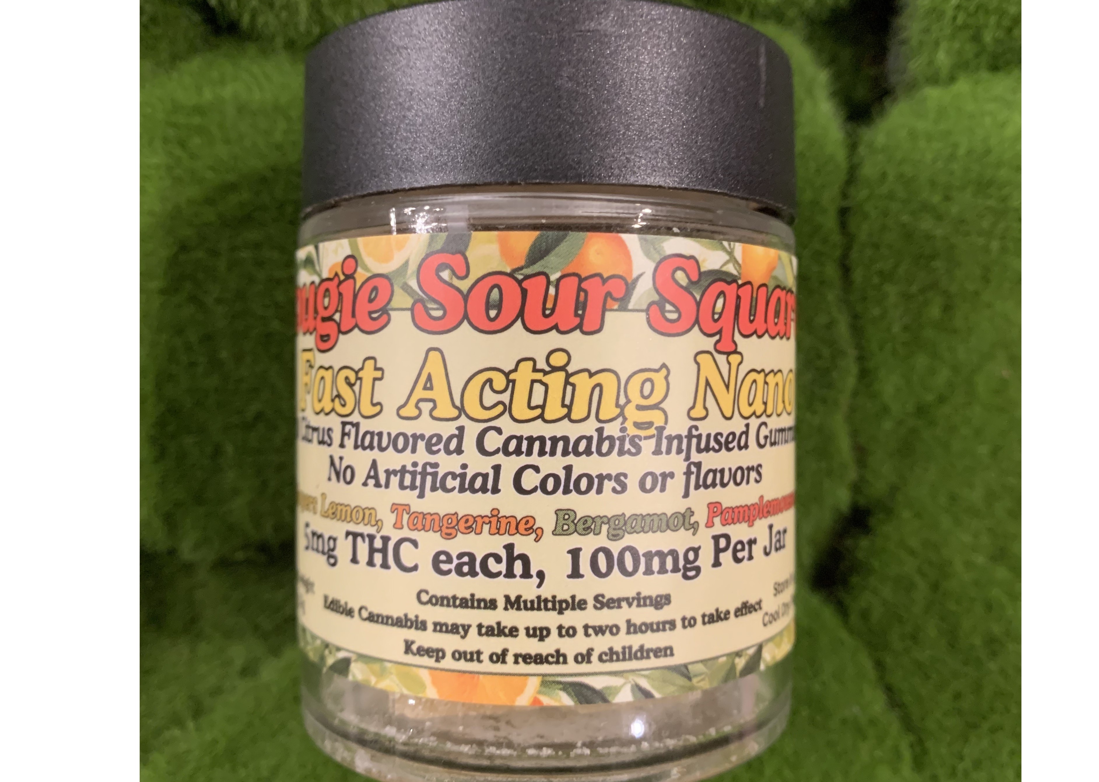100mg Edible Pack | Bougie Sour Squares Gummy Variety Pack | Tir Na nOg