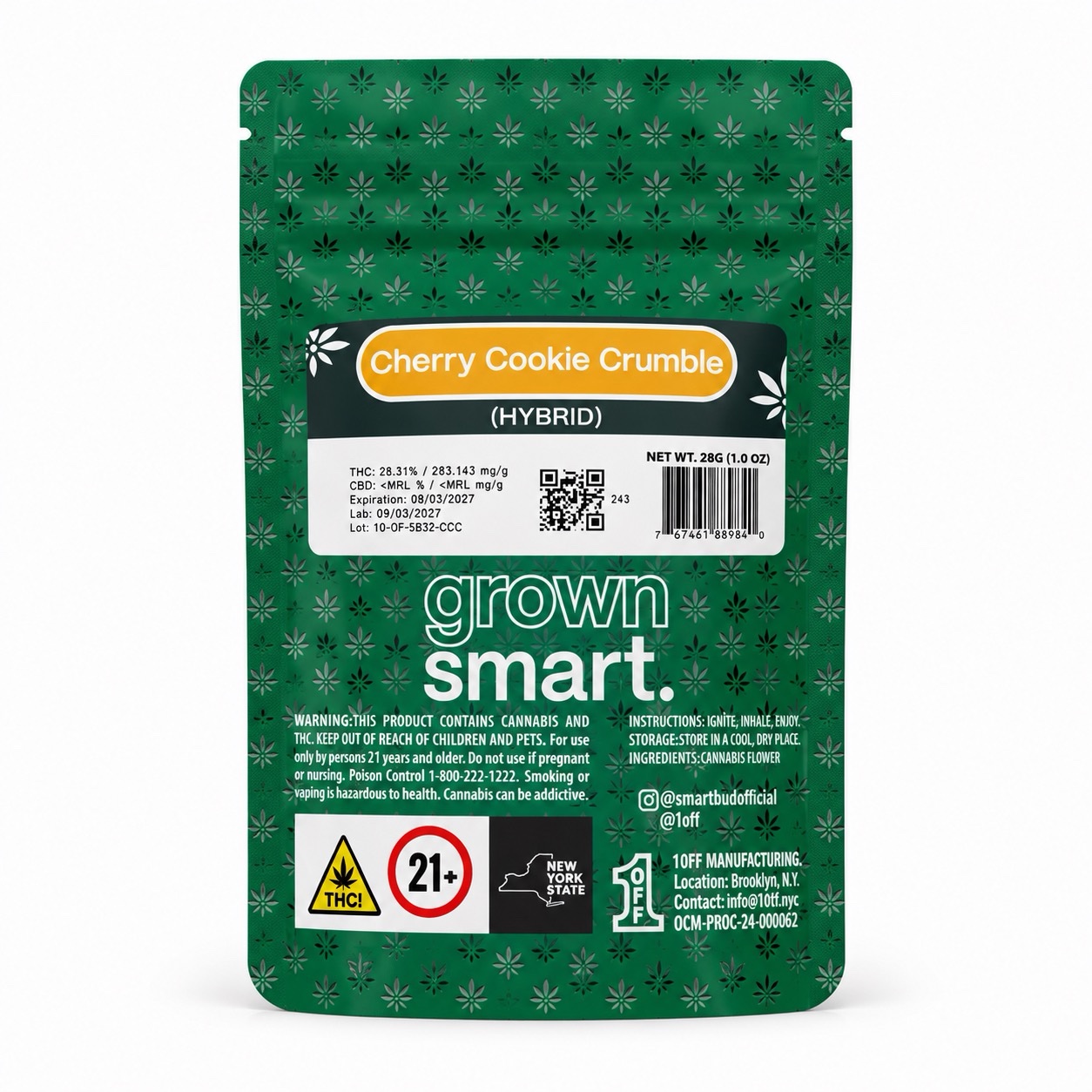 SmartBud Cherry Cookie Crumble Whole Flower