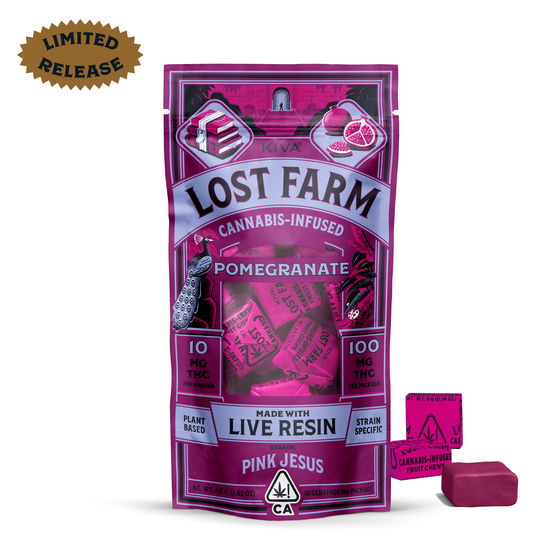 Lost Farm 'Pomegranate x Pink Jesus' Live Resin Fruit Chews [10pk]
