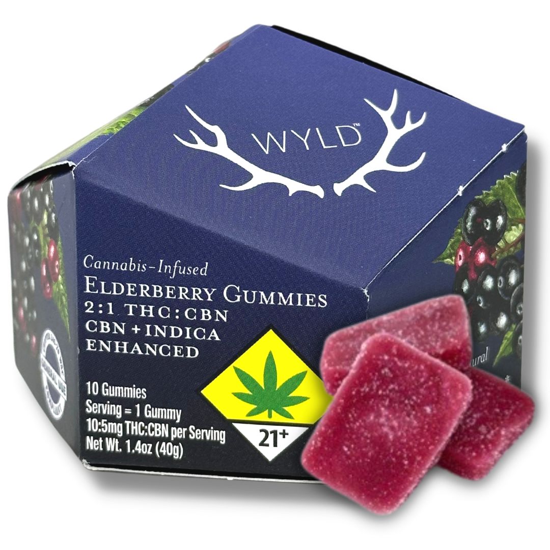 2:1 Elderberry 10pk THC:CBN Gummies (Wyld)