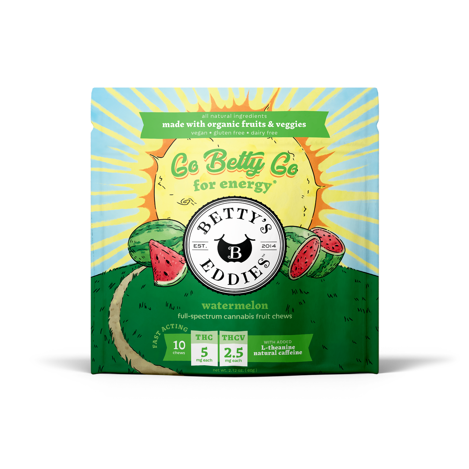Go Betty Go Watermelon Chews 10-pack | 50mg
