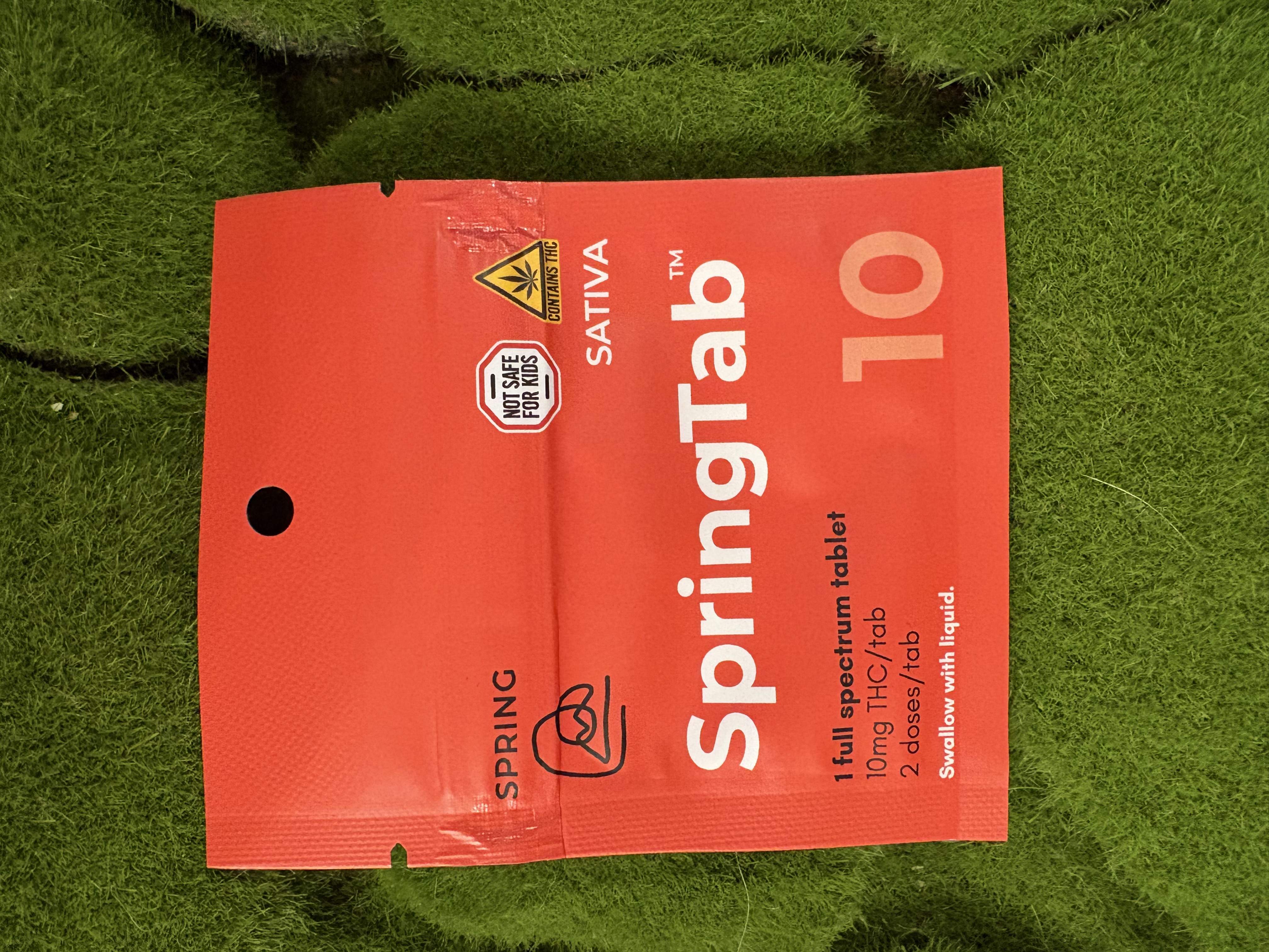 10mg Edible Pack | SpringTab 10 Swallowable Tablet - Sativa | Spring