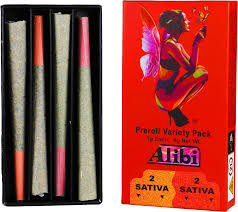 Alibi 4 1g preerolls 2 Nilla Wafer (S) 2 Dream Star (S) 4g