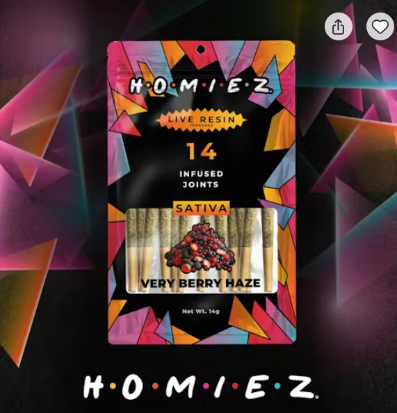 Very Berry Haze | Infused Pre-Rolls | 1g x 14 (14g) | Sativa