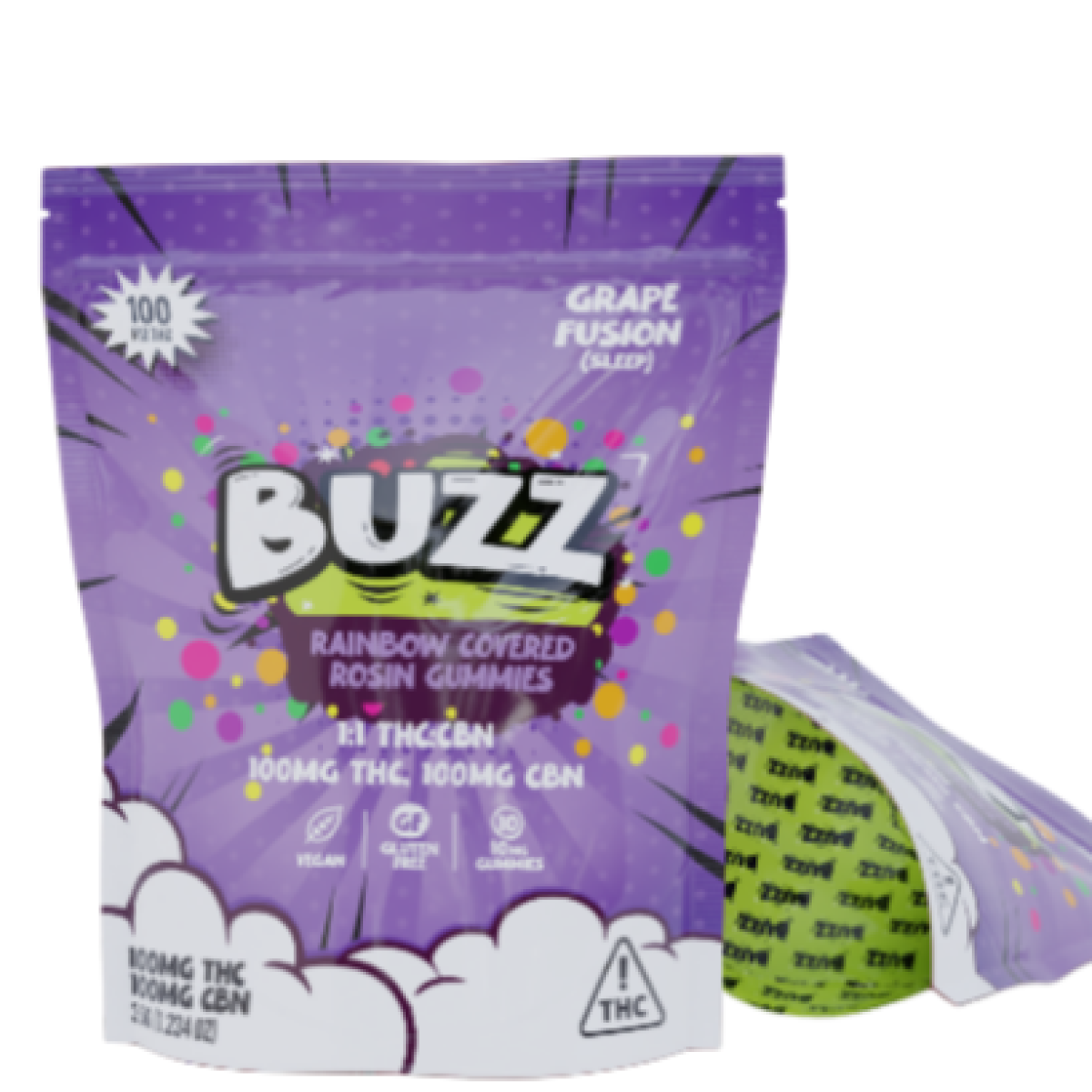 Cbn Grape Fusion Solventless Gummies