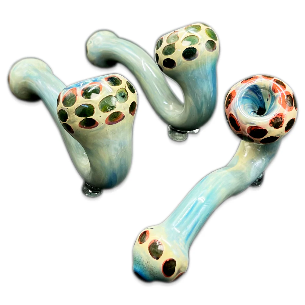 5.5" Dotted Bowl Sherlock Glass Pipe
