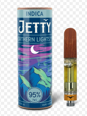 Jetty Northern Lights #5 Indica High THC Cart