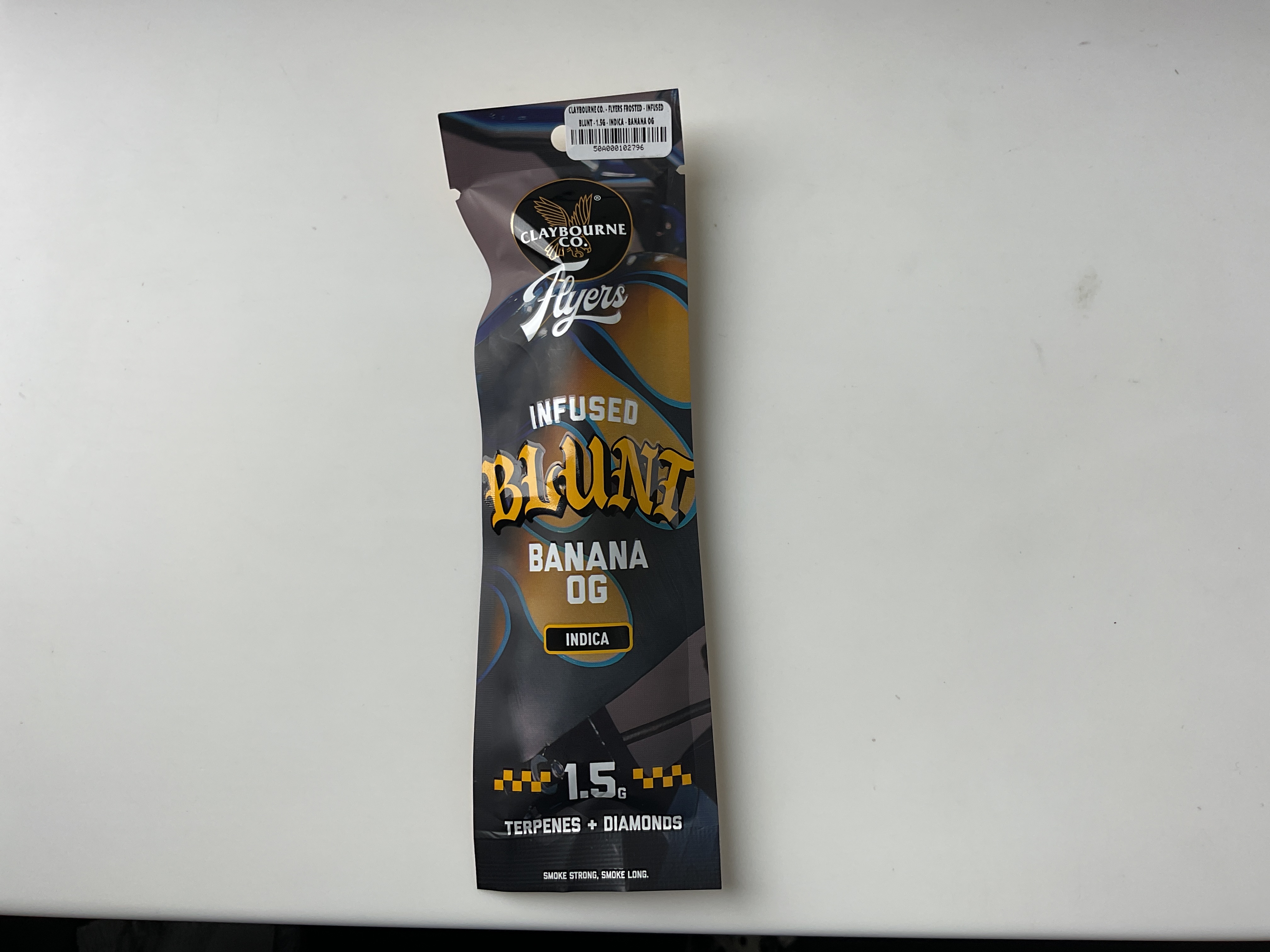 CLAYBOURNE CO. - FLYERS FROSTED - INFUSED BLUNT - - INDICA - BANANA OG