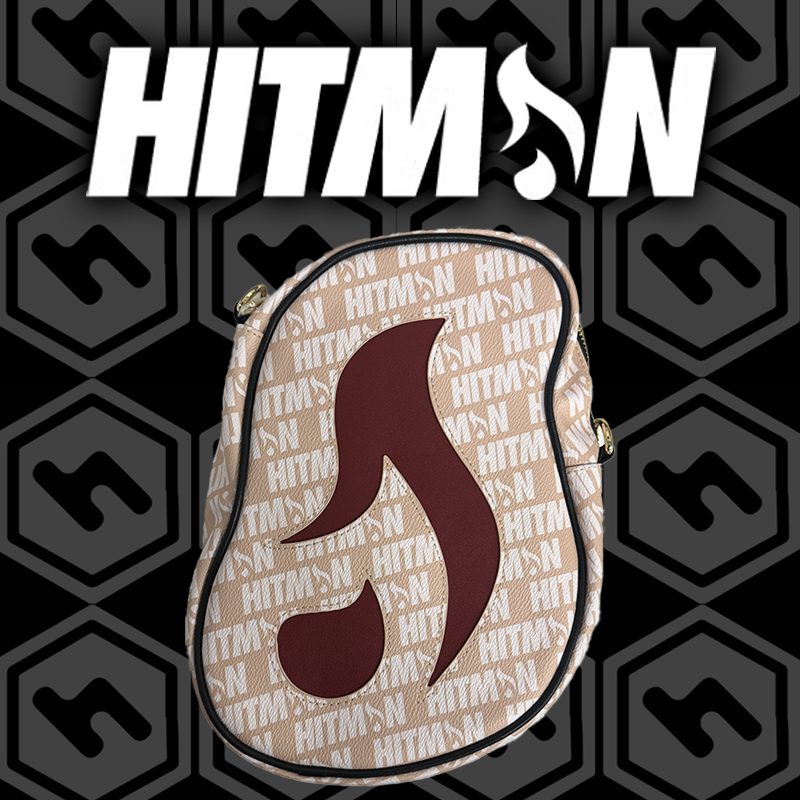 Peach, White, Burgundy Flame Bag