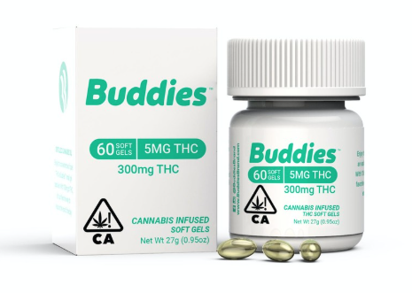 Buddies — THC Soft Gel Capsules 60pk 300MG - .3g