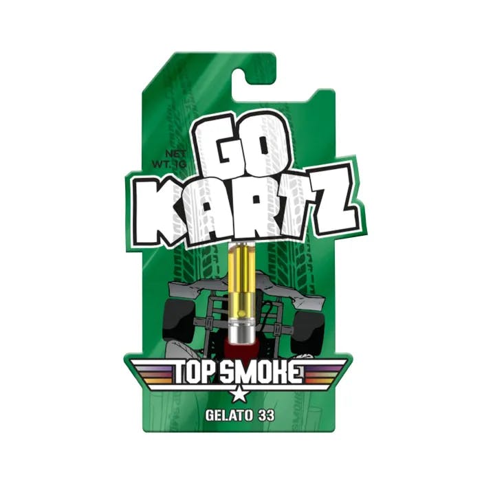 Top Smoke | 1g 510 Vape Cart | Gelato #33 Go Kartz