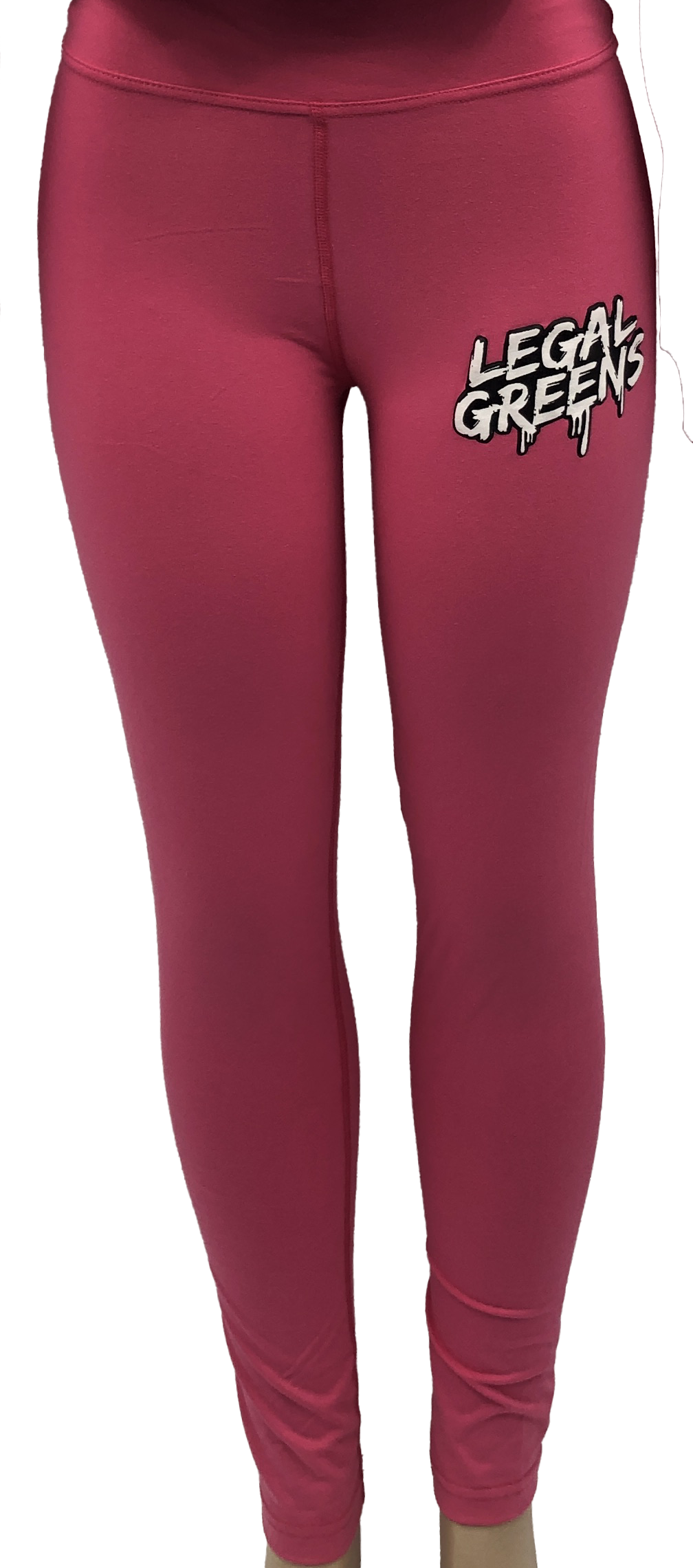 Lg High Waisted Leggings Pink L