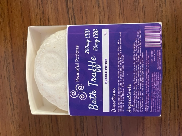 Bath Truffle Muscle Potion 200mg CBD/50mg CBG