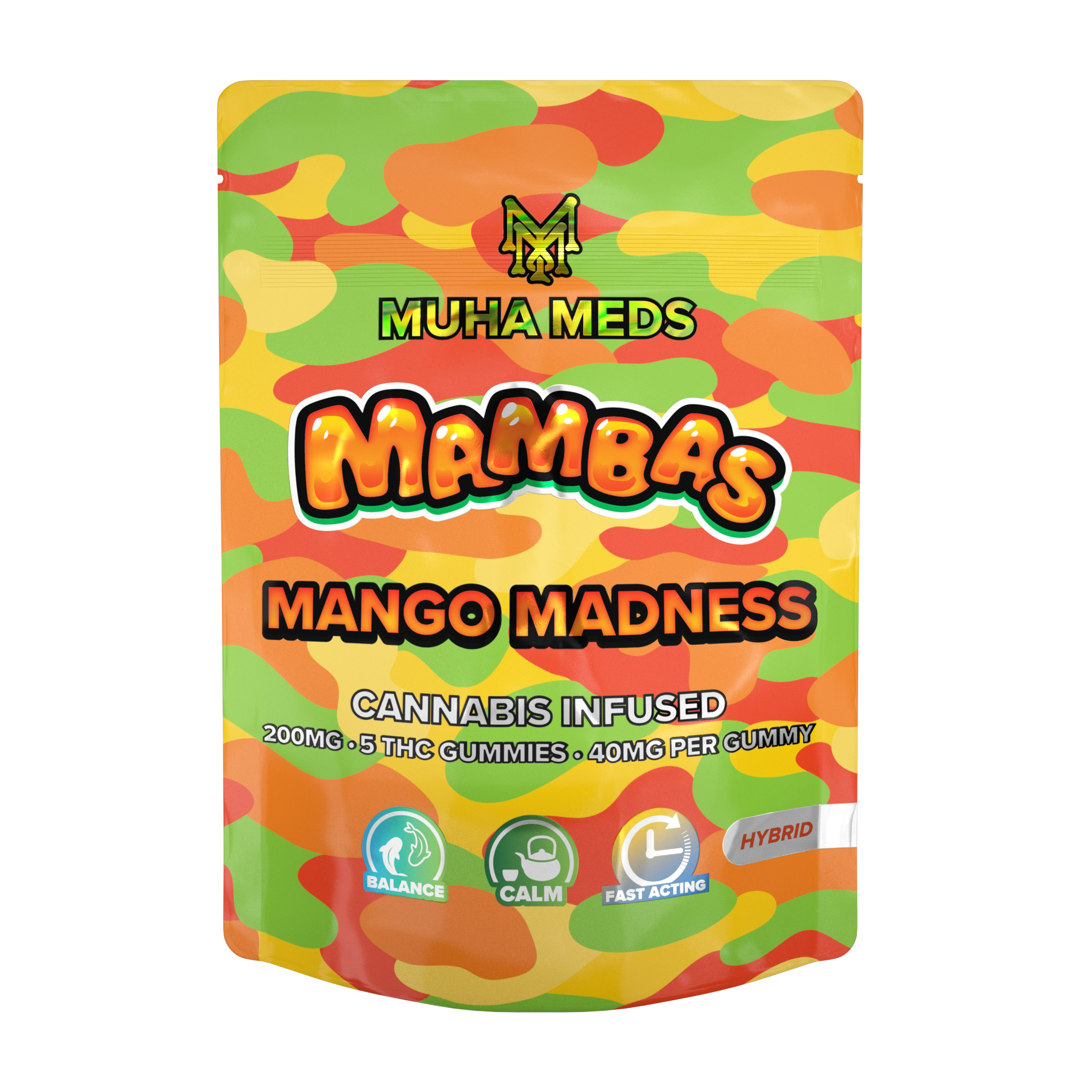 MuhaMeds - 200MG Gummies - Mango Madness