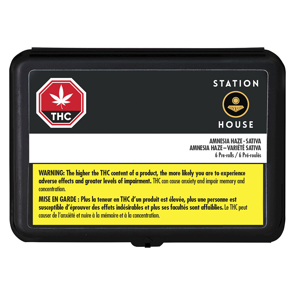 Station House - Amnesia Haze Pre-Roll Sativa - 12x0.5g