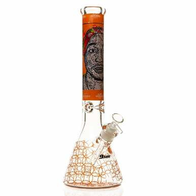 Glass Beaker - Geometric Spirit - 16" 9mm