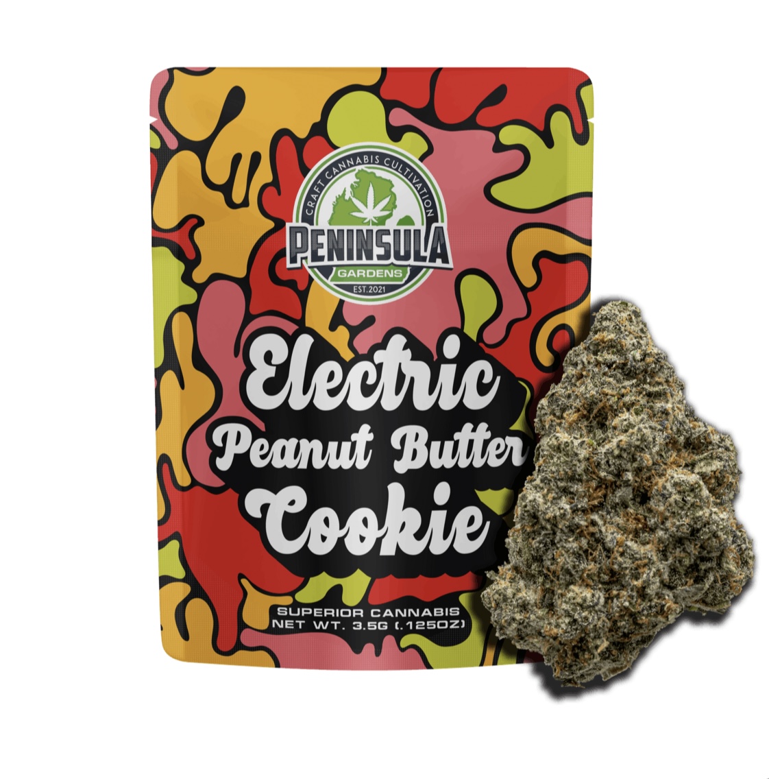 Peninsula: Electric Peanut Butter Cookies Prepackaged 3.5G