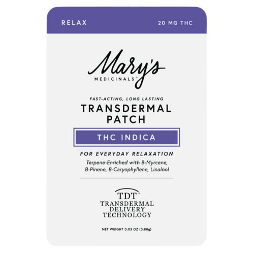 Mary's Medicinals Indica Transdermal Patch 20mg THC