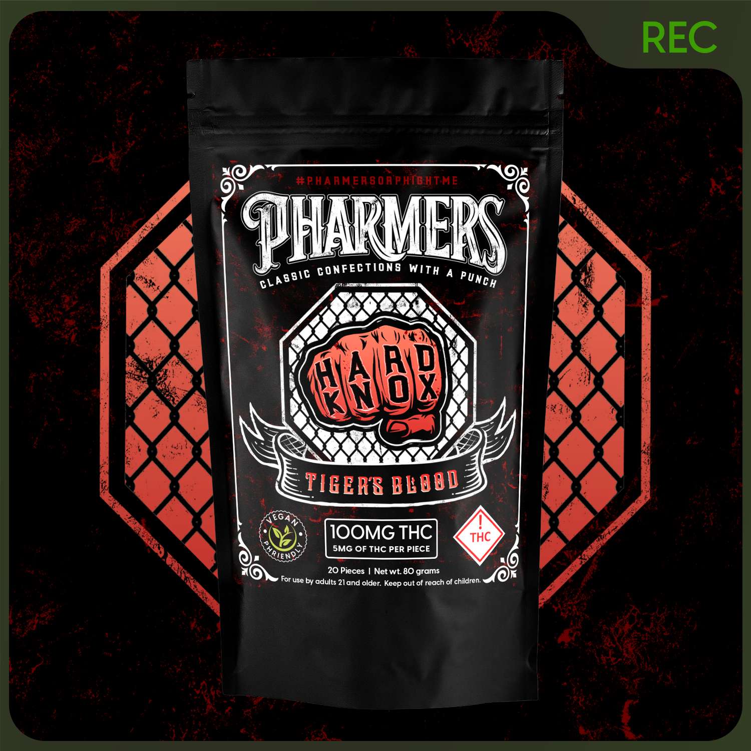 Hard Knox Tigers Blood Hard Candy-100mg