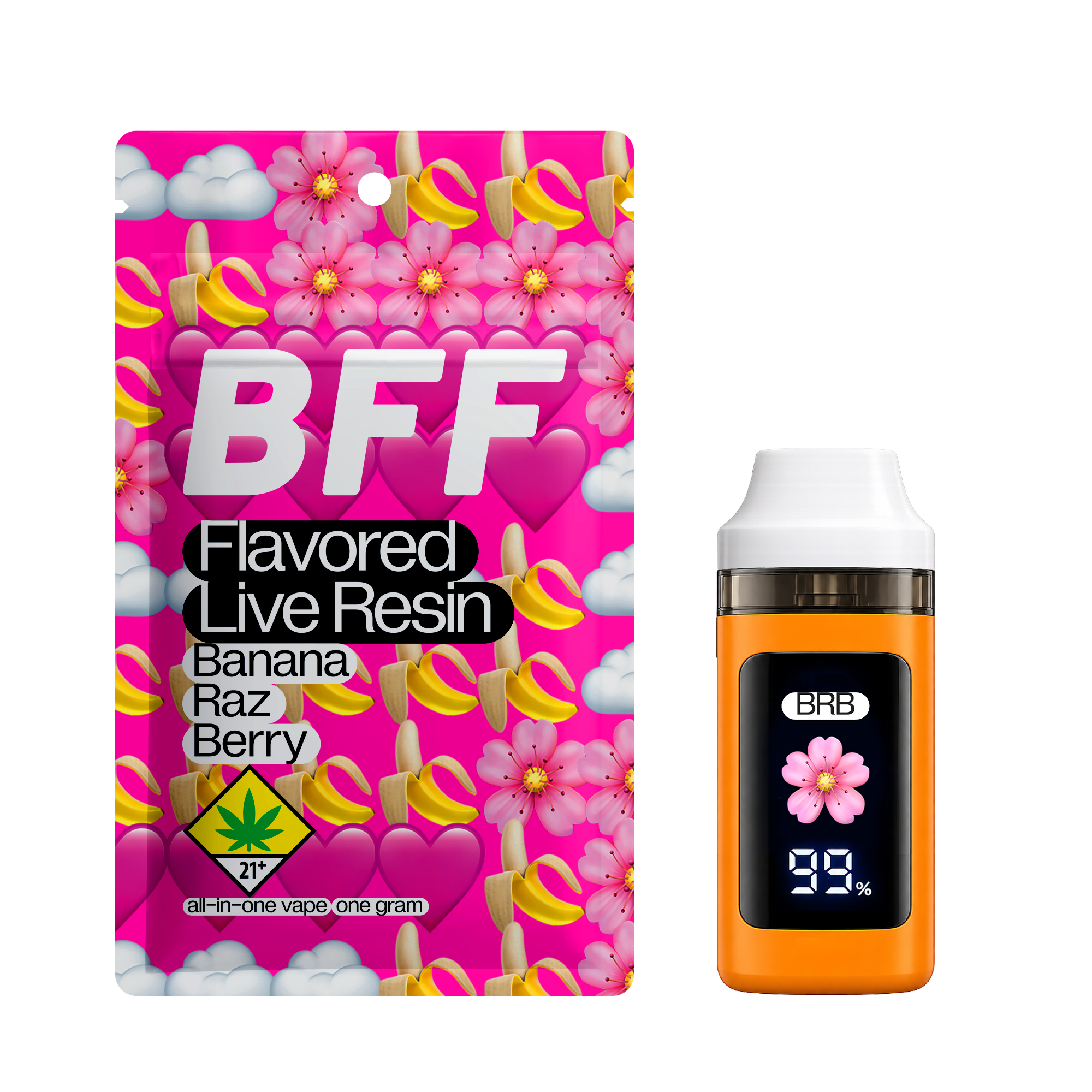 BAE - BRB - Banana Raz Berry | Flavored Live Resin | 1g | DOH
