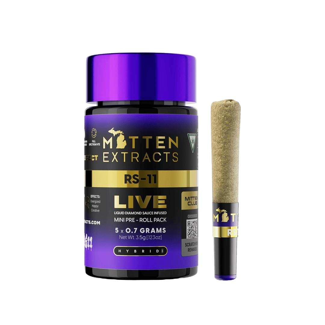 Mitten Extracts Infused Live Sauce Multipack Pre-Rolls 5x.7g (3.5g) - RS11