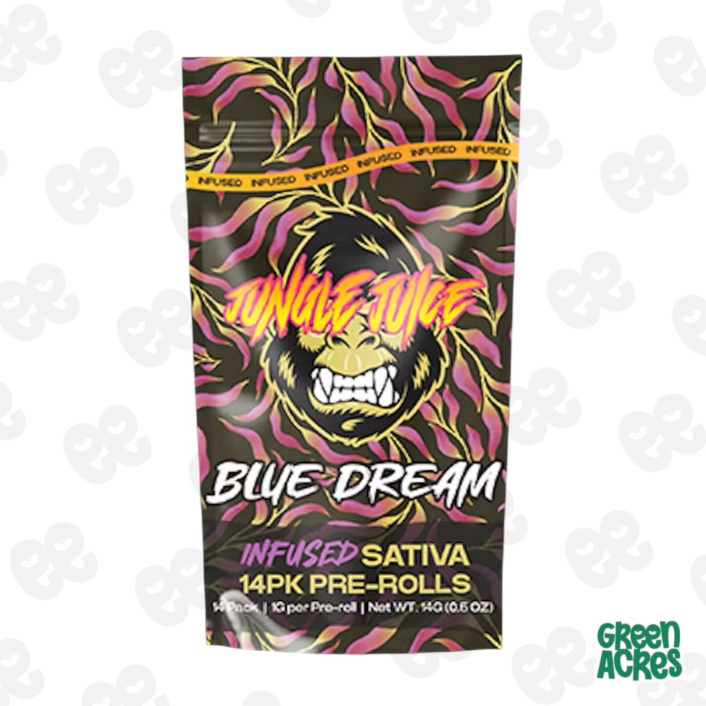 Jungle Juice: Blue Dream 14 Pack 1G Infused Pre-Roll's