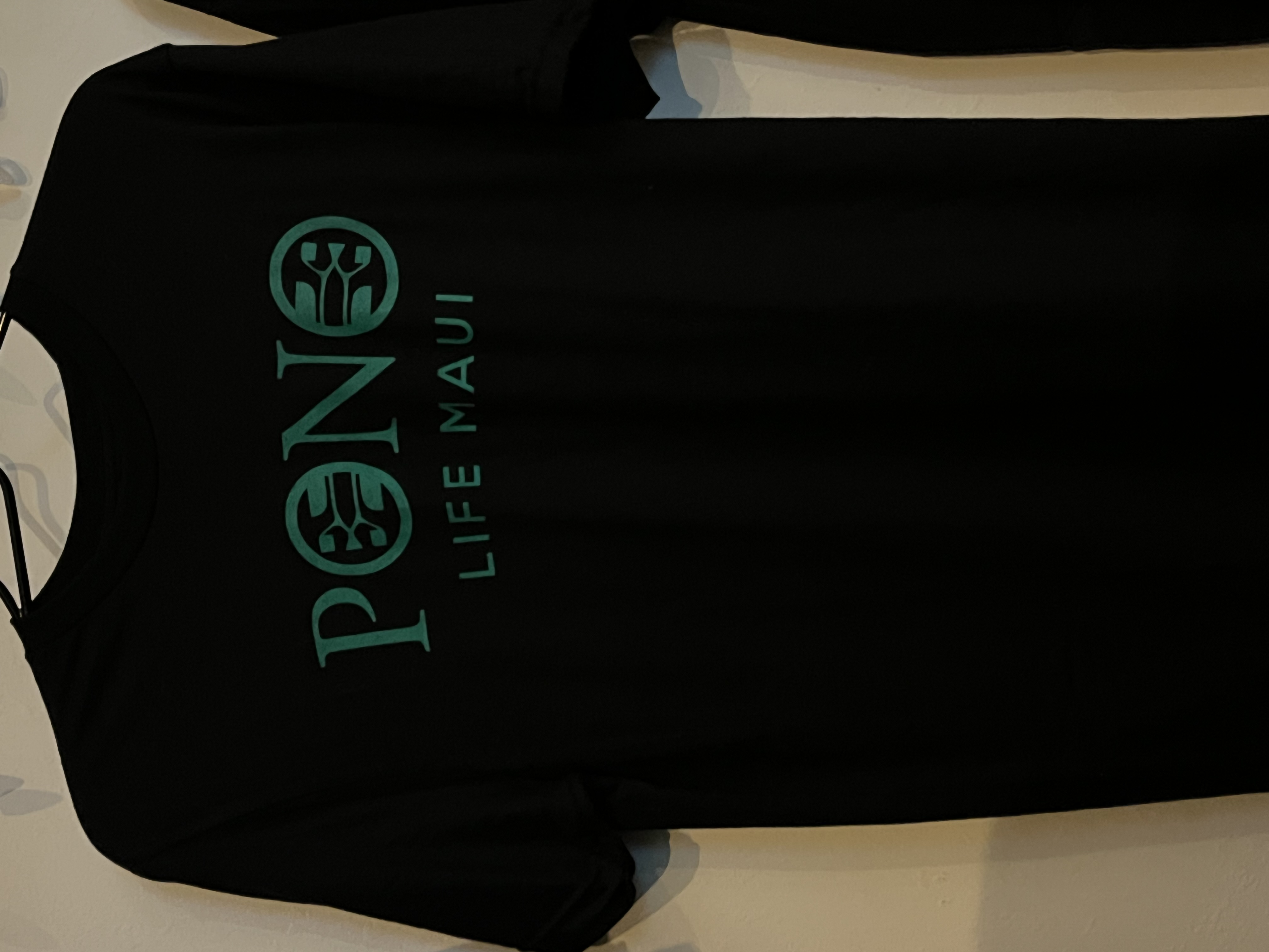Black Mens Teal Shirt
