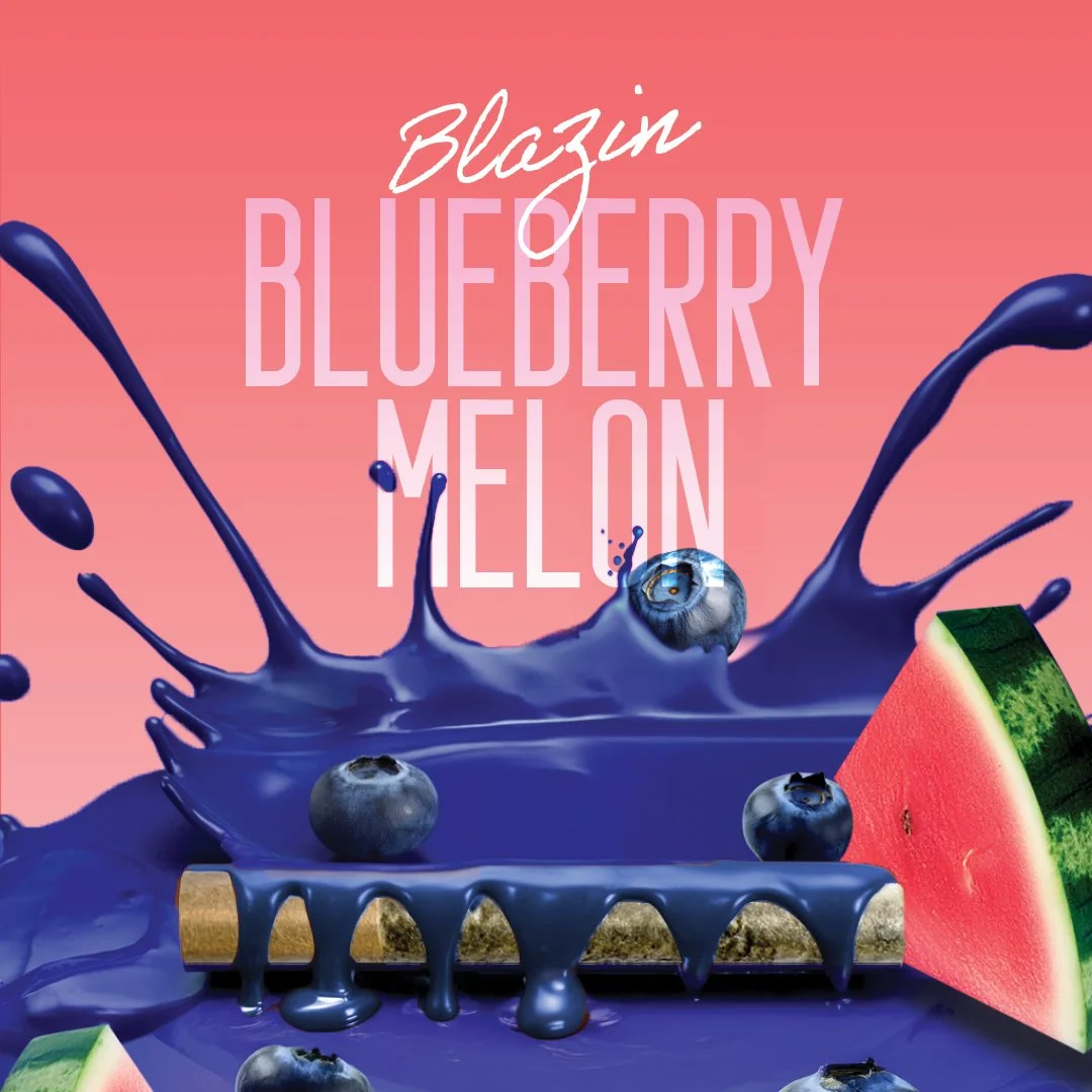 Blazin Blueberry Melon | 5-Pack (1g) Infused Pre-Rolls