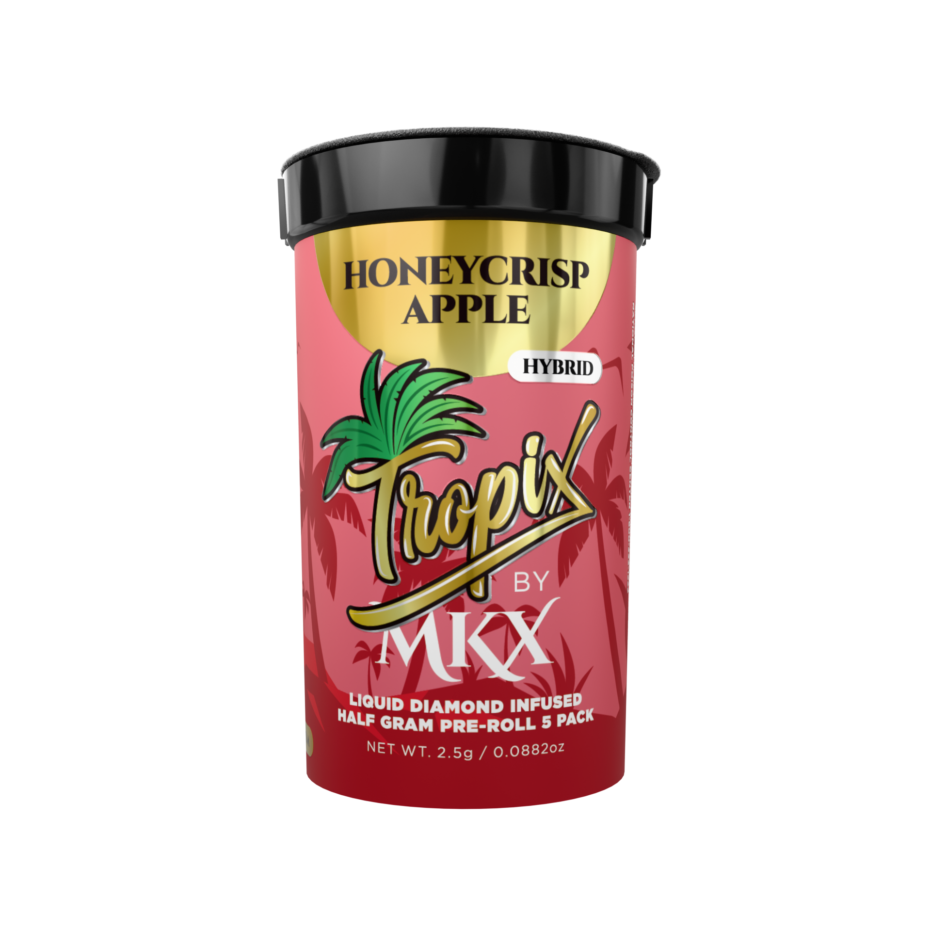 .5g 5-Pack Liquid Diamond Pre-Rolls - Honeycrisp Apple (Hybrid) - TropiX