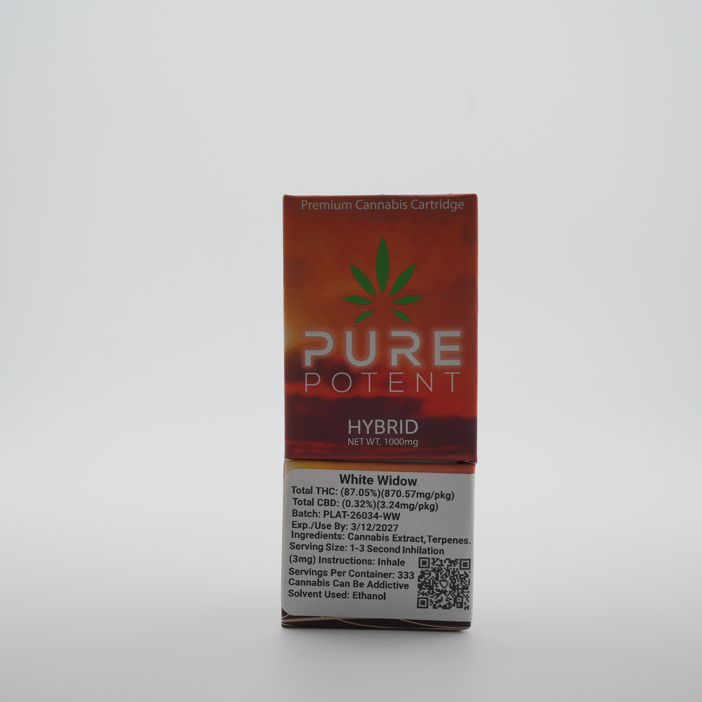 Pure Potent | Cart | White Widow | 1g