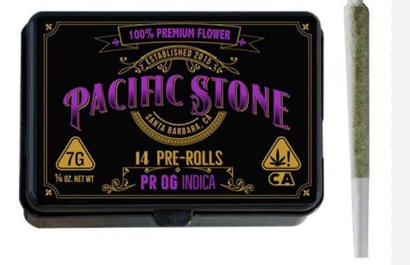 Pacific Stone PR OG 14-Pack Indica Preroll 7g