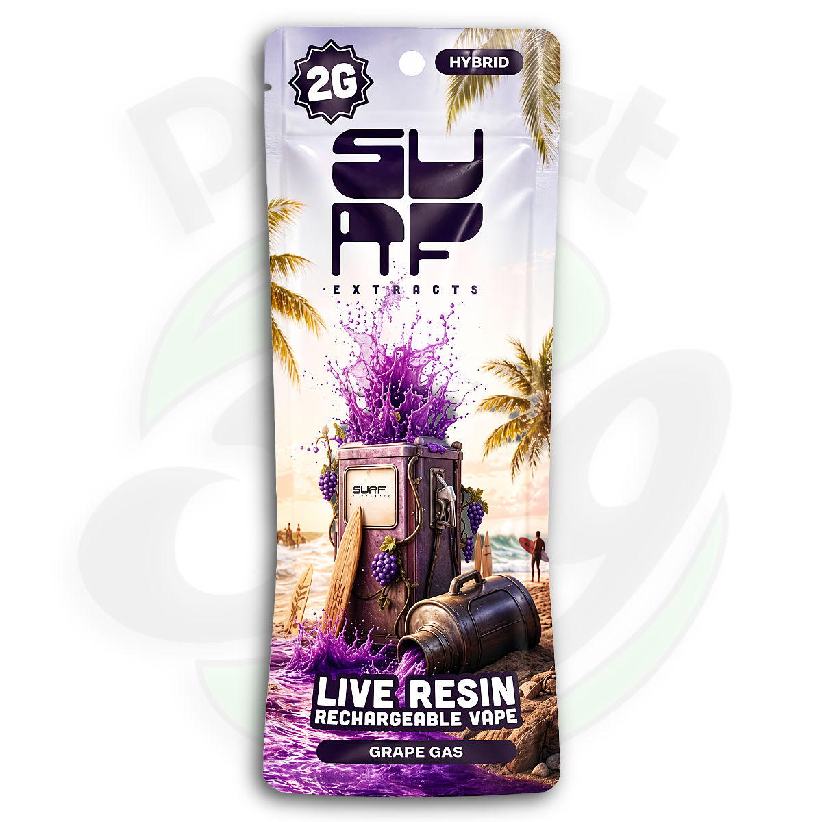 Surf Extracts | Grape Gas | 2g Live Resin Disposable