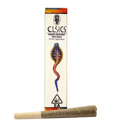 CLSICS - INFUSED PREROLL (LIVE ROSIN) - 1.3G - SATIVA - CLOCKWORK LEMON
