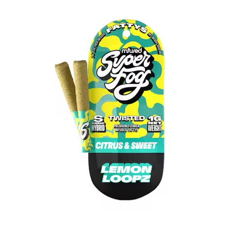 MFUSED TWISTED Fatty's Infused Joint 1g: Lemon Loopz 2pk