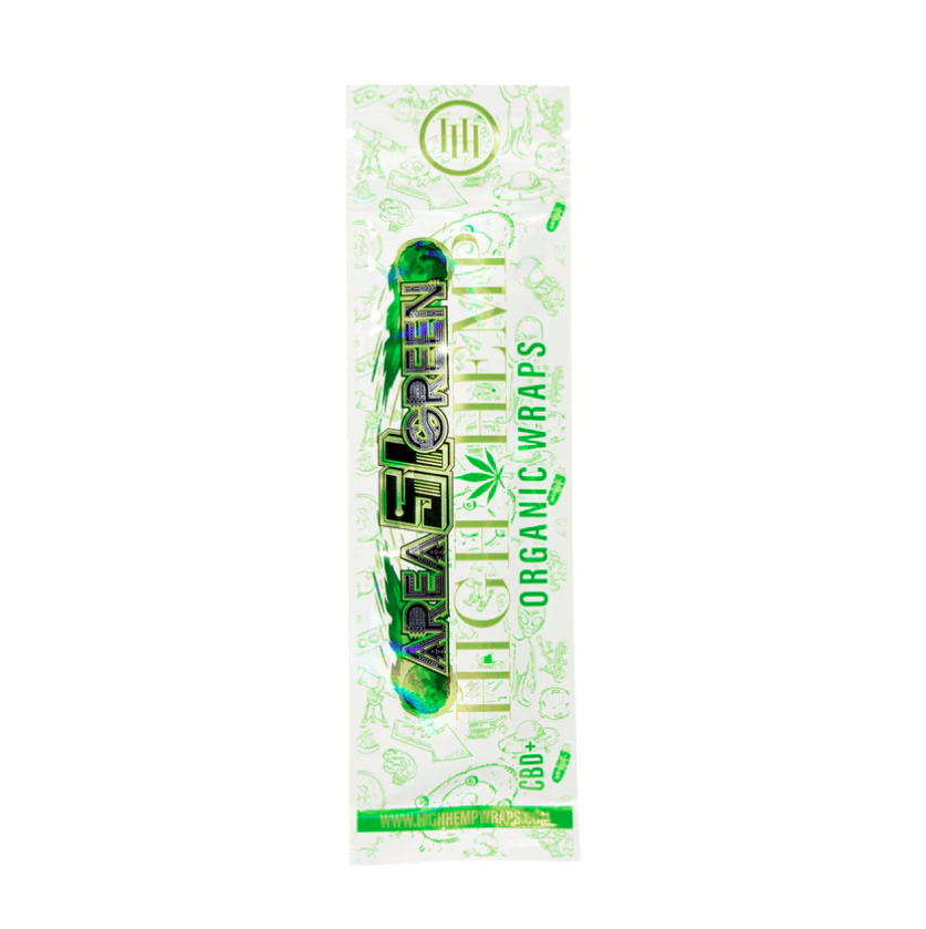 Area 51 Green High Hemp Wraps
