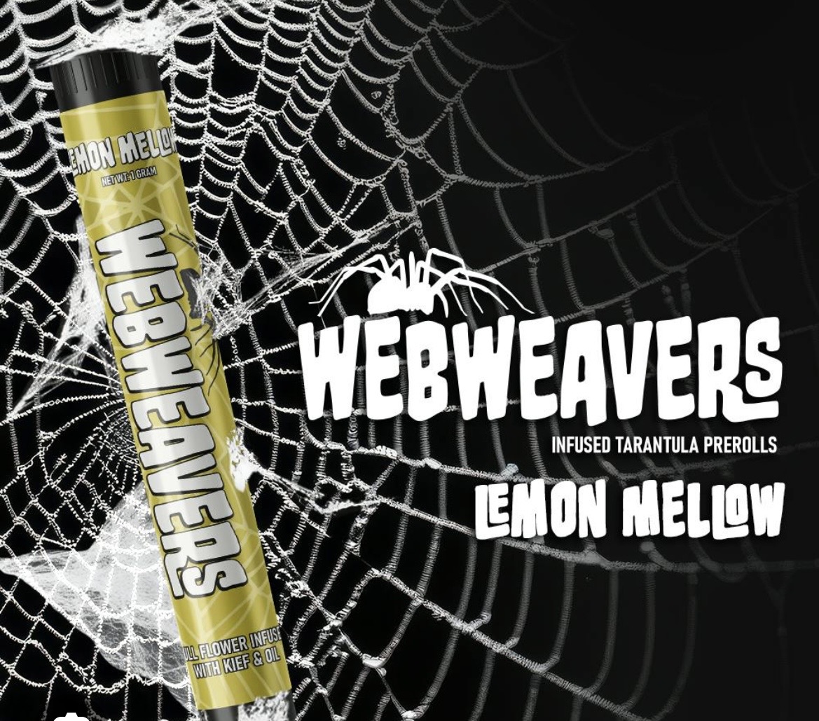 WebWeavers Infused Tarantula Pre-Roll Lemon Mellow