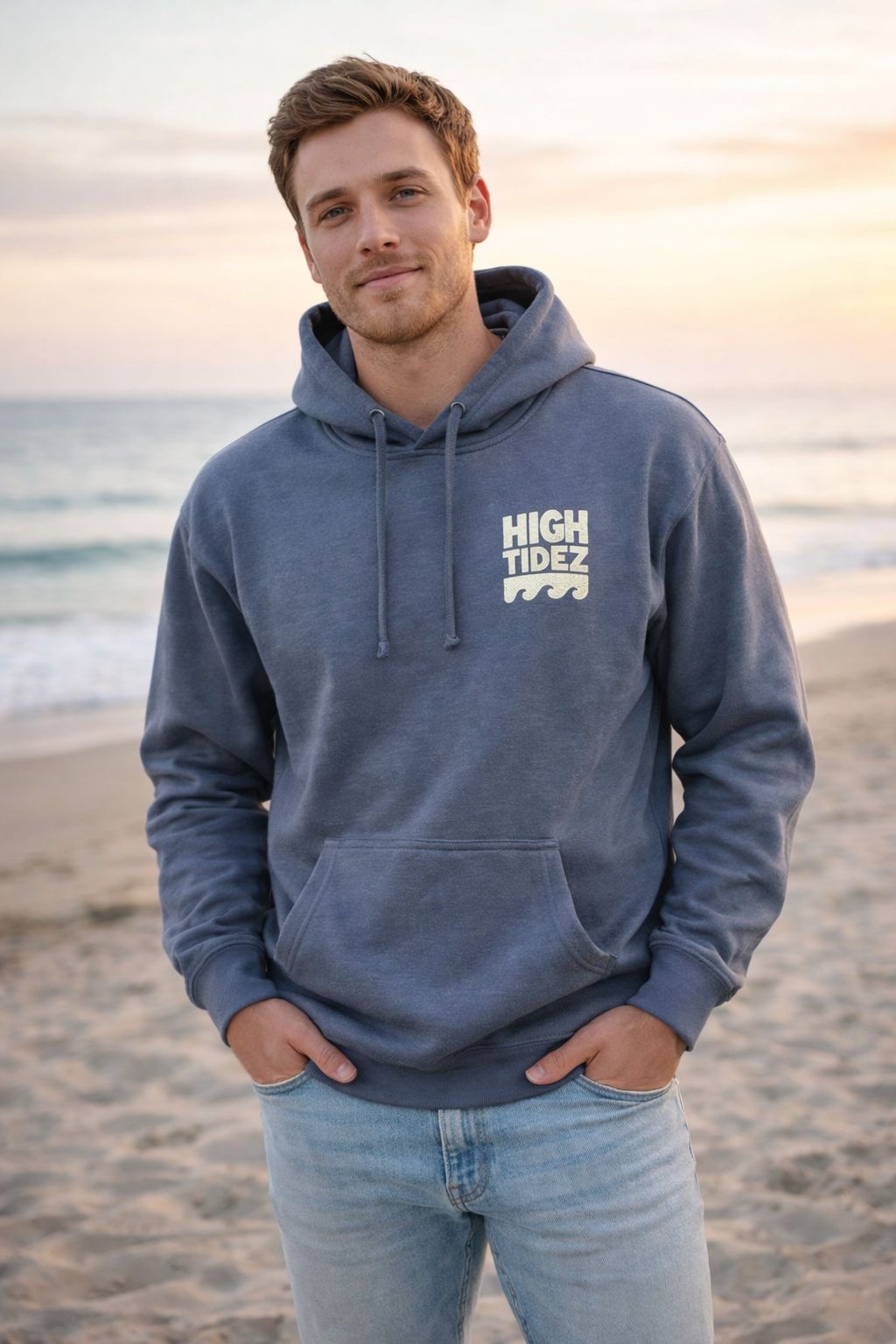 Tidez Pullover Hoodie Aqua Medium