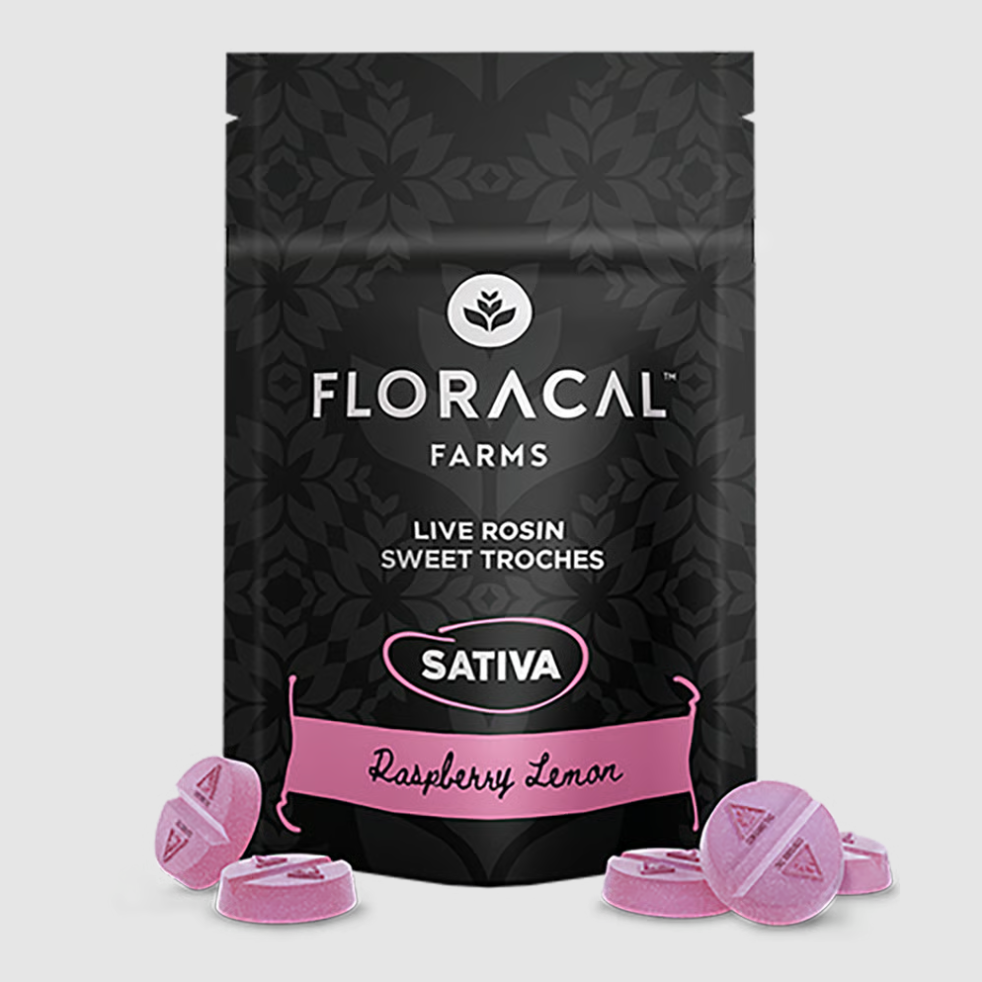 Raspberry Lemon Live Rosin Troches | 10mg, 10pk