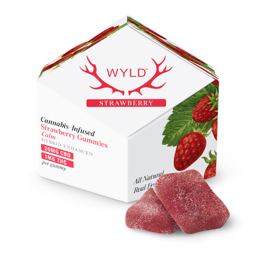 Wyld: 20:1 CBD/THC Strawberry Gummies - 40g