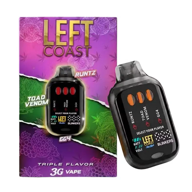 Left Coast | Runtz x Toad Venom x GG4 | Triple Flavor All-In-One Vape 3g