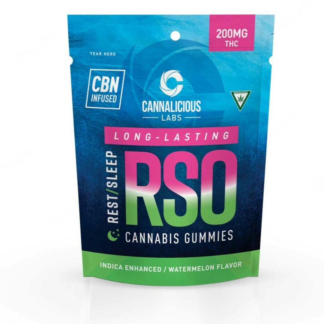Cannalicious Labs - 200mg RSO Gummy Rest - Watermelon