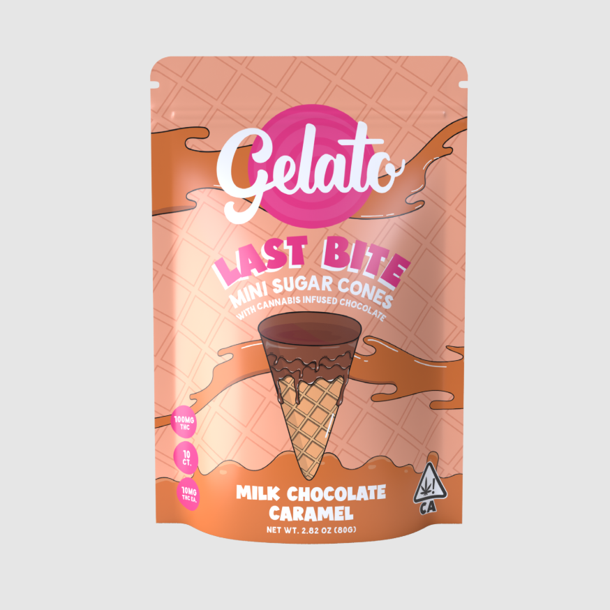 Gelato: Milk Caramel Mini Cone