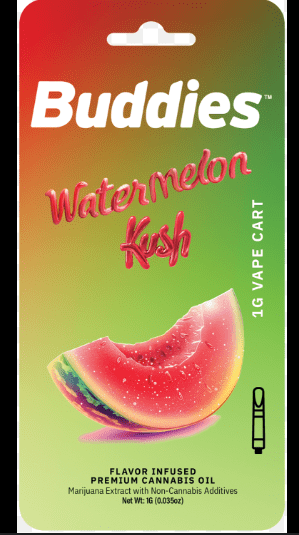 BUDDIES - VAPE DISTILLATE - 1G - WATERMELON KUSH
