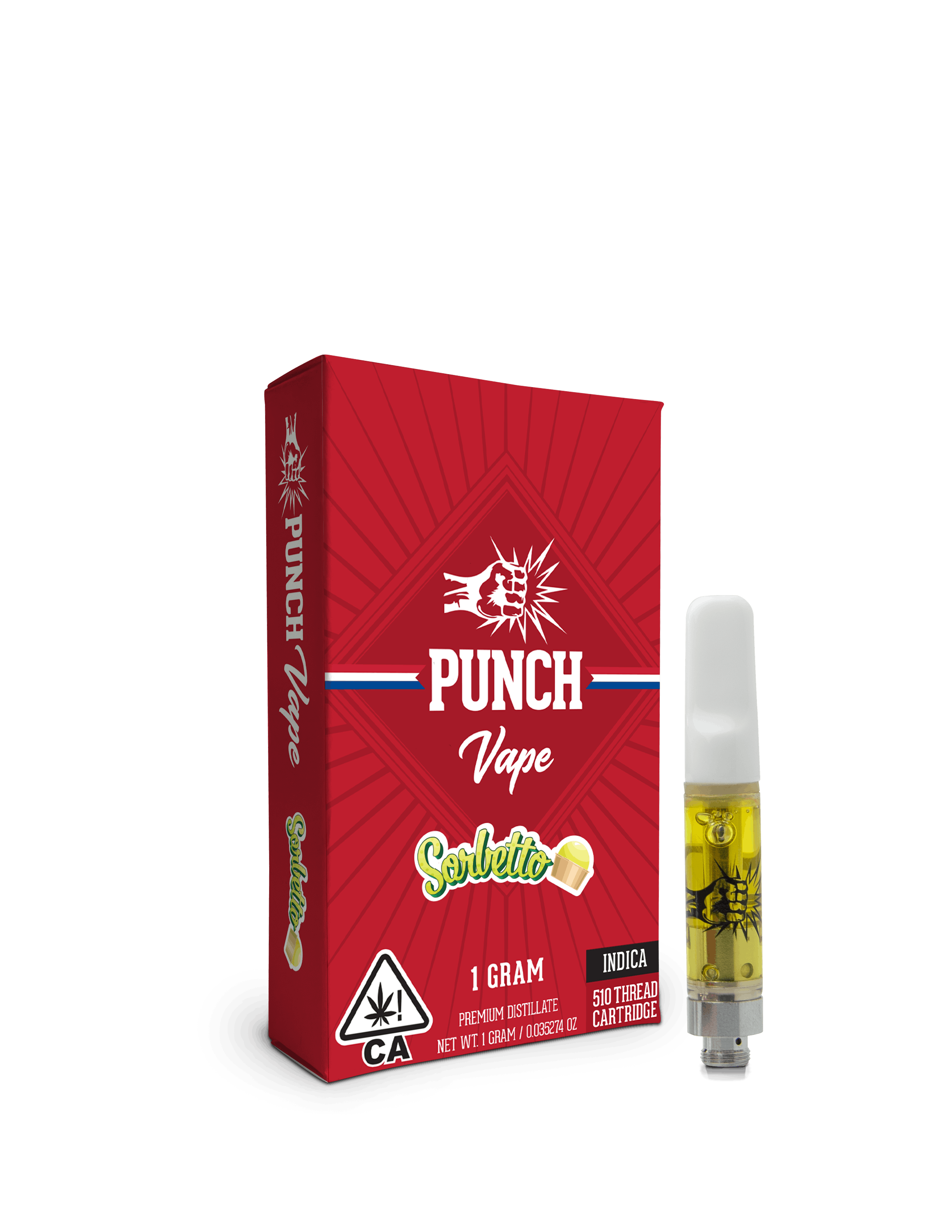 EXTRACTS - VAPE (DISTILLATE) - 1G  - INDICA - SORBETTO