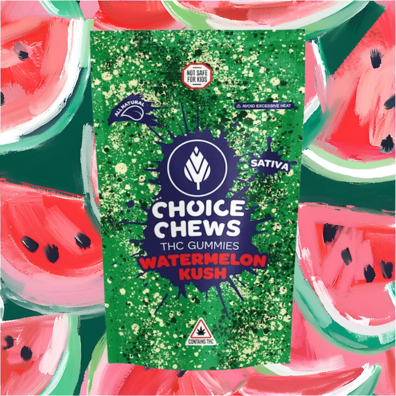 Choice Chews Watermelon Kush 100mg