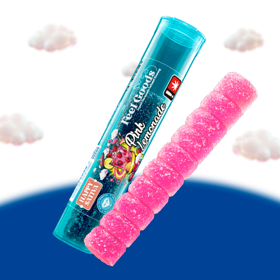 100mg Pink Lemonade Hybrid - Gummy Straw - Feel Goods